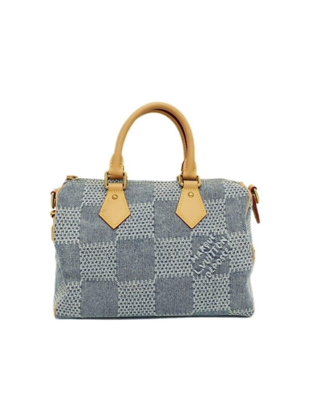 Louis Vuitton Speedy Bandouliere 25 Shoulder 2-Way Damier Denim Mini Boston Bag